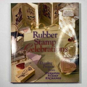 Rubber Stamp Craft Book - Cream and Gold
